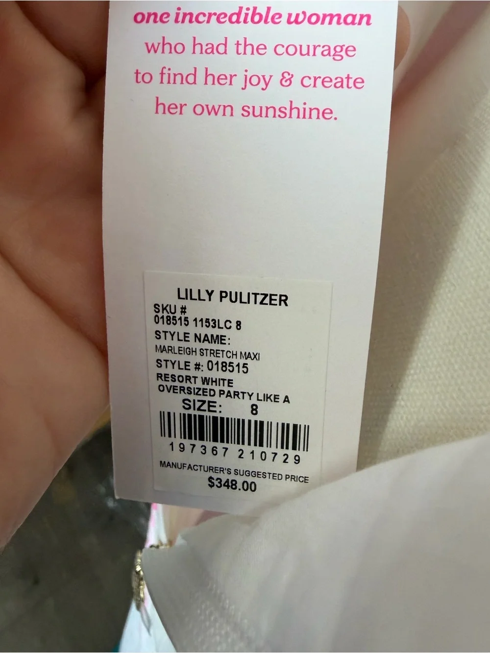 L Lilly Pulitzer MARLEIGH STRETCH MAXI SHIFT DRESS Size 8 - Picture 6 of 8
